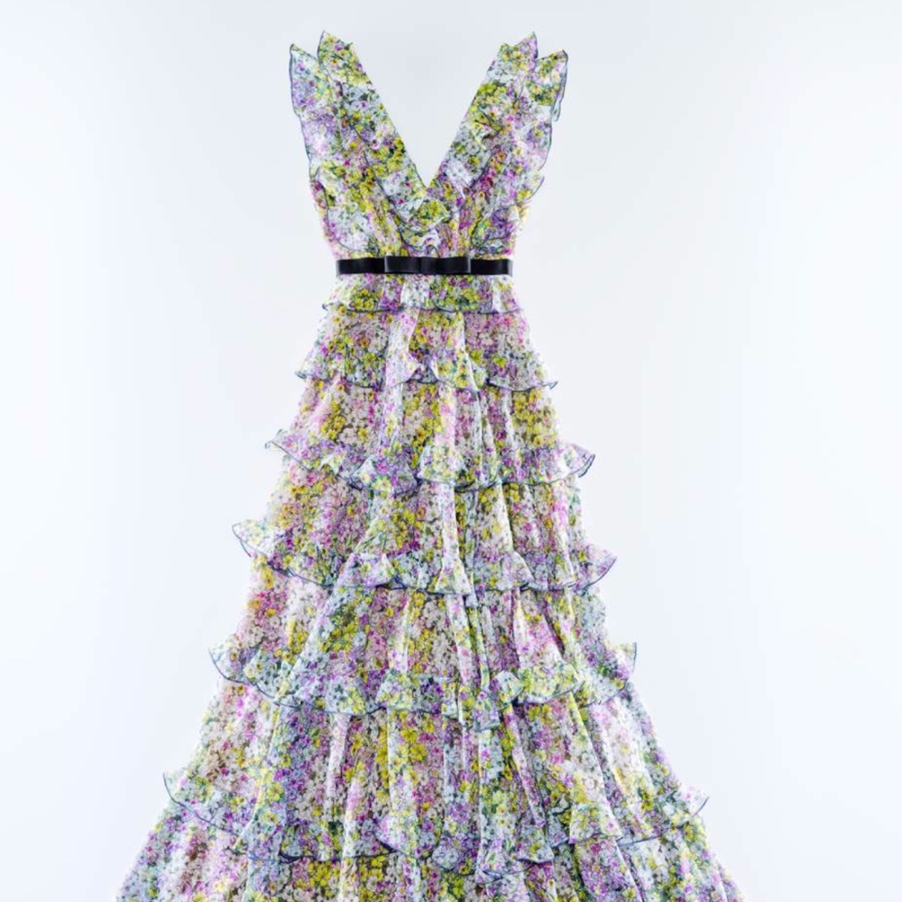 GIAMBATTISTA VALLI x H&M Long Tiered Dress